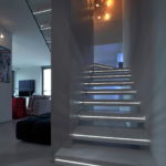подсветка лестницы в частном доме идеи декора