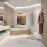 ванная комната в белом цвете дизайн